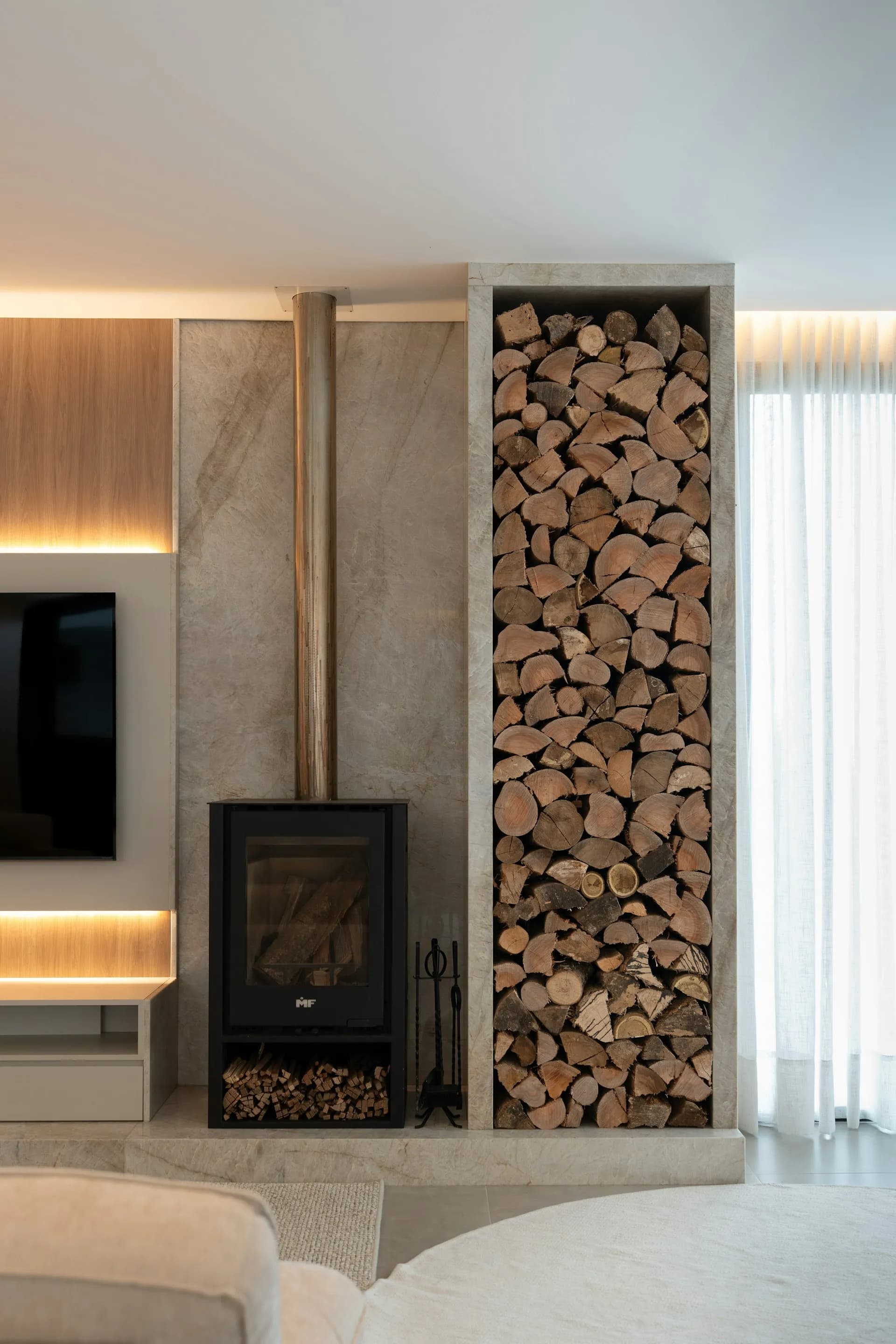 Pile de bois Boissec