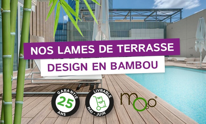 Nos lames de terrasses design en bambou